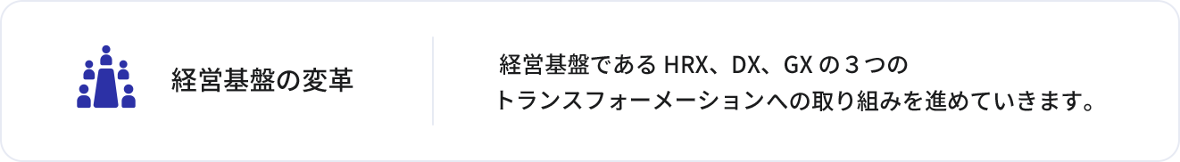 経営基盤の変革