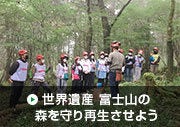 世界遺産 富士山の森を守り再生させよう