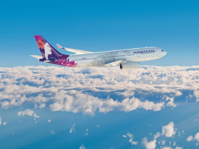 ハワイアン航空の機体・ハワイアン航空提供