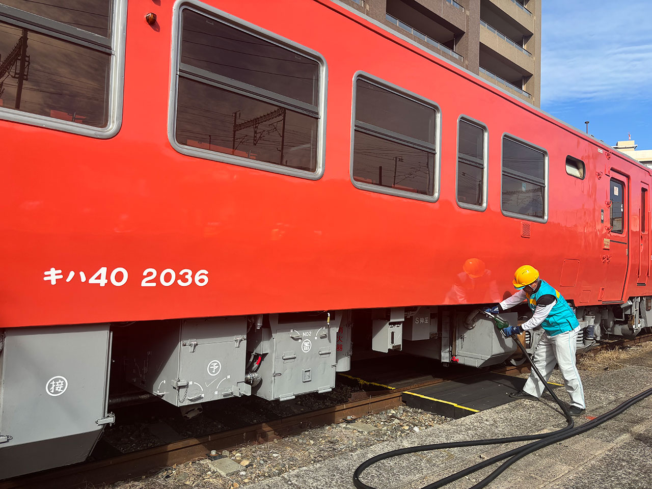 Refueling of a diesel-powered passenger train