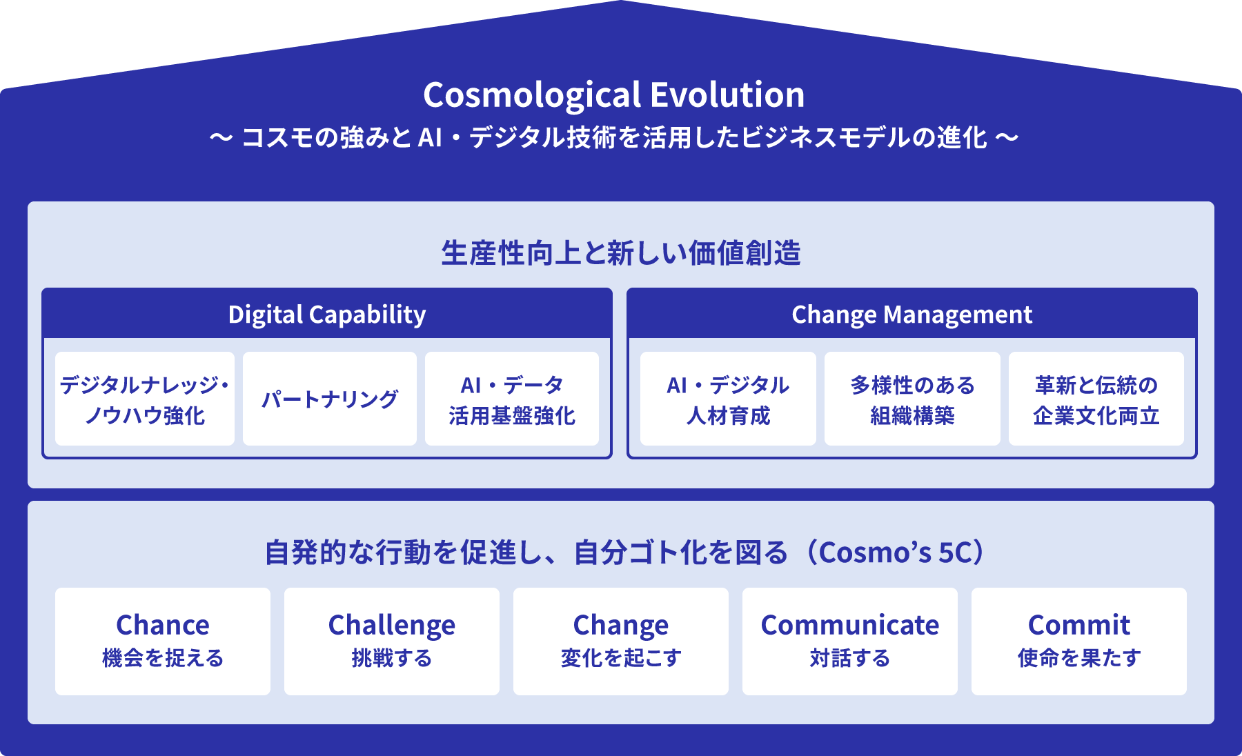 Cosmological Evolutionイメージ図