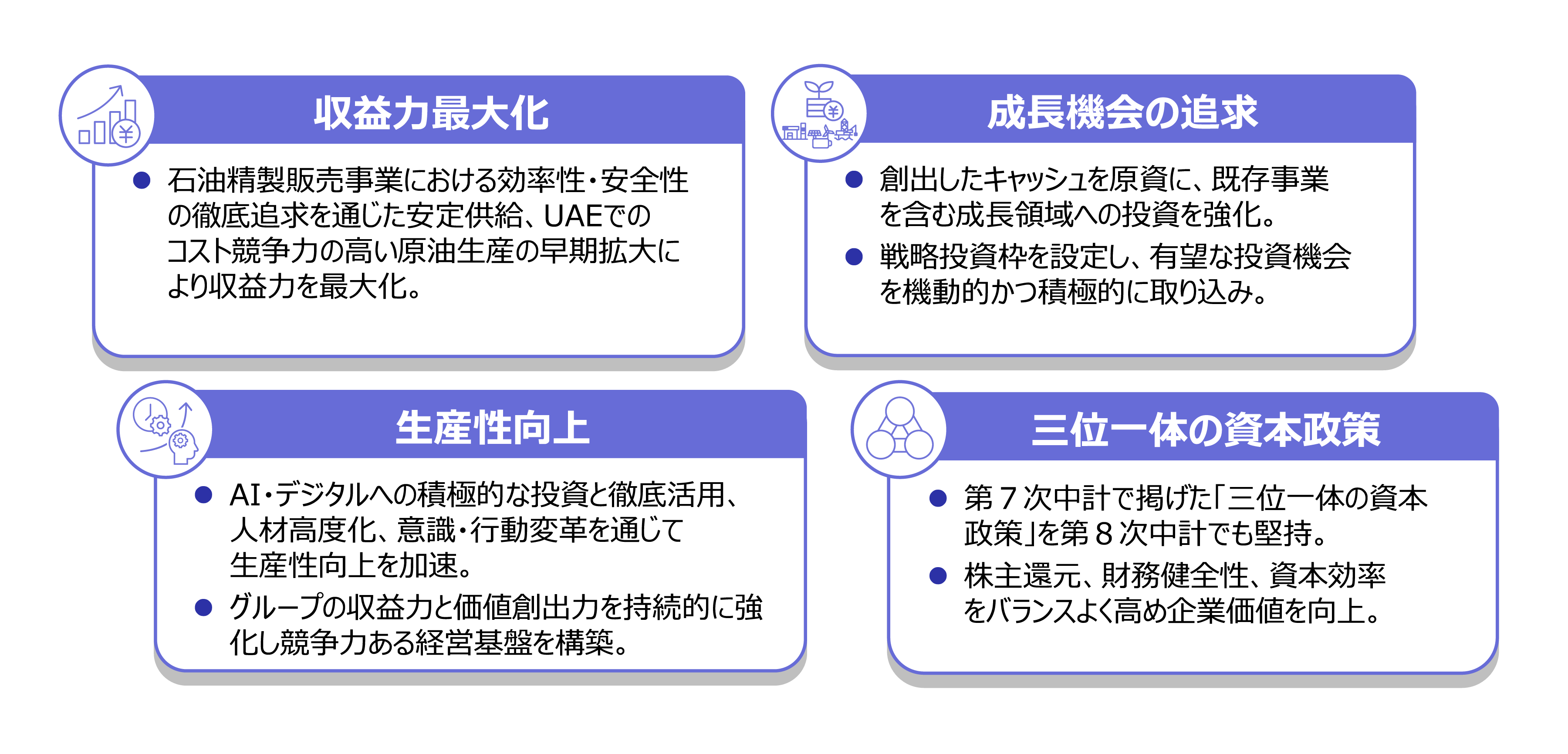 コスモエネルギーグループとしての方針