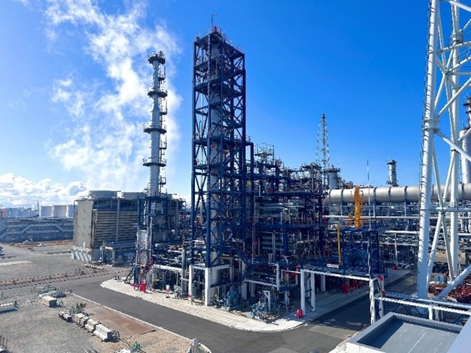 SAF production unit (on the premises of Cosmo Oil's Sakai Refinery)